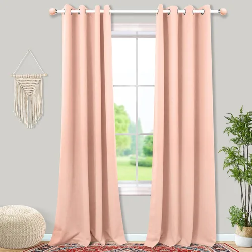 Miniatura 39 de Mrs.Naturall Cortinas Azul Real para Dormitorio, Cortinas Opacas Cortas Medianas Azul Cobalto para Cocina Decoración de Habitación de Adolescentes