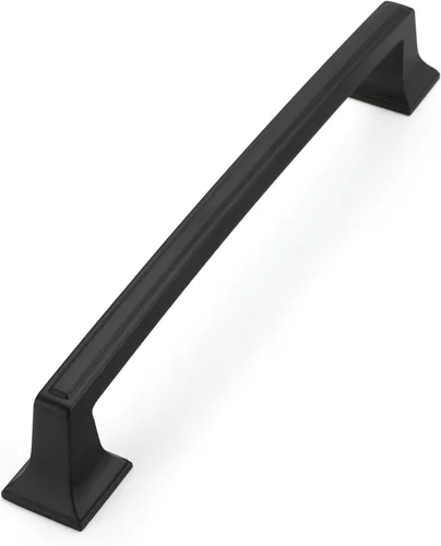Miniatura 10 de Haidms Paquete de 10 tiradores dorados para gabinete, tiradores de gabinete con agujero central de 3 pulgadas, tiradores modernos cuadrados