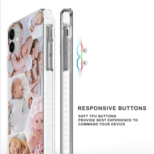 Miniatura 4 de Styletify Funda de teléfono con foto personalizada para iPhone 11, collages de múltiples imágenes, funda de impacto personalizada a prueba