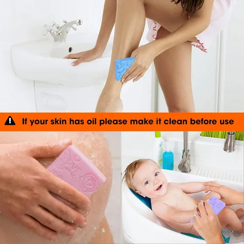 Miniatura 5 de Esponja exfoliante de baño, exfoliante de spa, esponja de ducha corporal de baño, removedor de esponja de piel muerta para adultos, bebés, mujeres
