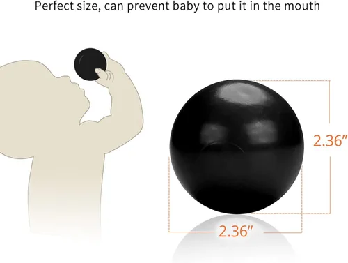 Miniatura 4 de Pelotas de juego – Pelotas de plástico transparente sin ftalatos y BPA, 2.36 pulgadas para niños pequeños y bebés para casa de juegos, tienda