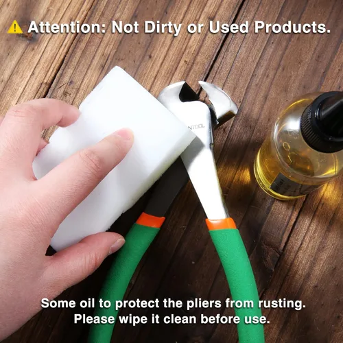 Miniatura 7 de Alicates de corte de extremo de 6 pulgadas, alicates de pinza de extremo Herramienta para quitar uñas para tirar de uñas, torcer y cortar grapas