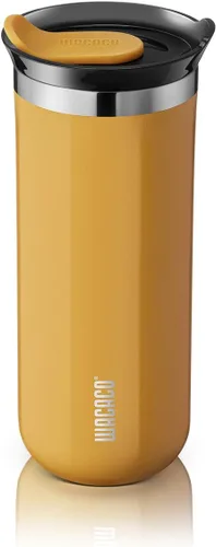 Miniatura 12 de Taza de viaje Octaroma Classico de WACACO, vaso de viaje de acero inoxidable de doble pared con tapa para beber, 6 fl oz (180ml), ámbar amarillo
