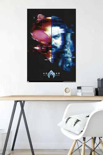 Miniatura 5 de Trends International DC Comics Movie Aquaman y el Reino Perdido - Póster de pared Faceoff, 22.37 x 34.00 pulgadas, póster premium y paquete