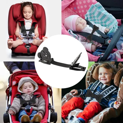 Miniatura 7 de Arnés de seguridad para bebé QOPAHI, con clip de pecho, correa anti escape, para evitar que los niños saquen sus brazos de sillas