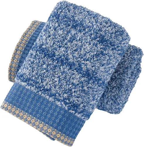 Miniatura 11 de YiLUOMO Juego de 2 toallas de mano con patrón de cuadros azules y blancos, diseño de cuadros alternativos, súper suaves, absorbentes, 100% algodón