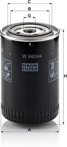 Miniatura 3 de Mann Filter Filtro de aceite giratorio W940/44