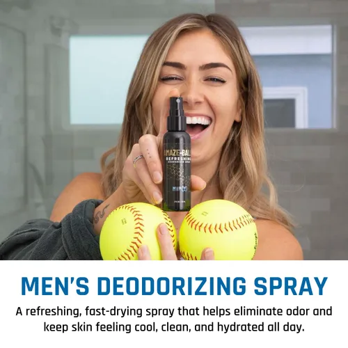 Miniatura 5 de Derm Dude Amaze Ball - Desodorante en aerosol para hombres Spray antirozaduras para ingle y saco con DeoPlex y aloe vera Control de olores