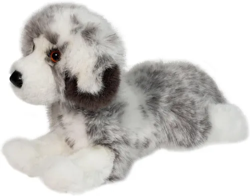 Miniatura 3 de Douglas Skylar - Peluche de pastor australiano, juguete realista DLux de 12 pulgadas para cachorros australianos, peluche azul suave para niños