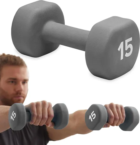 Miniatura 10 de Gaiam Mancuerna para mano (se vende en una sola) – Mancuerna con revestimiento de neopreno para ejercicio y acondicionamiento físico en casa