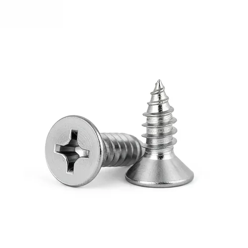 Miniatura 19 de Kit de tornillo y anclaje de madera #4 (420 piezas) – Tornillos autorroscantes Phillips de cabeza plana de acero inoxidable 304 para muebles
