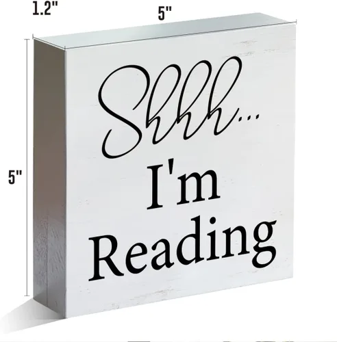 Miniatura 2 de Letrero de madera con texto en inglés «Farmhouse You Can't Buy Happiness But You Can Buy Books»
