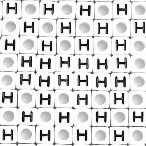 Miniatura 11 de STU-500FZM-AEIOU, 500 cuentas de letras acrílicas en forma de cubo de 15/64 x 0.236 pulgadas, letras B, cuentas del alfabeto para hacer pulseras