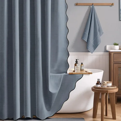 Miniatura 21 de BTTN Lino Crema Festoneado 36x72
