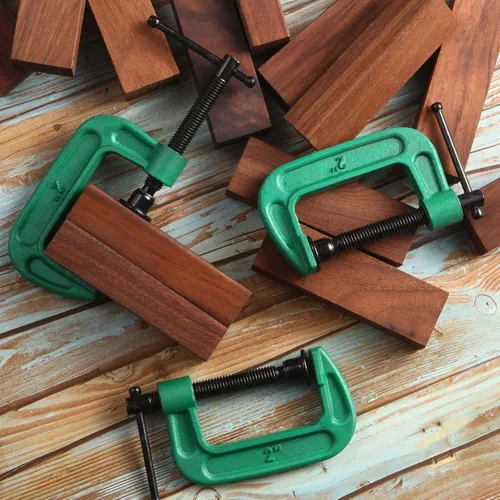 Miniatura 5 de Juego de 4 abrazaderas C de 2 pulgadas, abrazaderas en G resistentes para automóviles y madera con apertura de mandíbula deslizante para carpintería