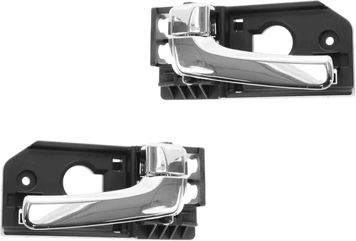 Miniatura 52 de TRQ Juego de 2 manijas de puerta interior trasera cromada y cachemira para Chevy GMC