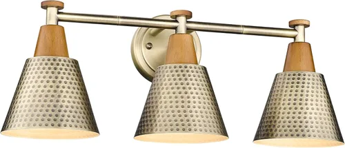 Miniatura 24 de FEMILA Apliques de Pared de 1 Luz Vintage, Apliques de Pared Industriales de Latón Antiguo, Juego de Luces de Cambiador de Baño Individual, Lámpara