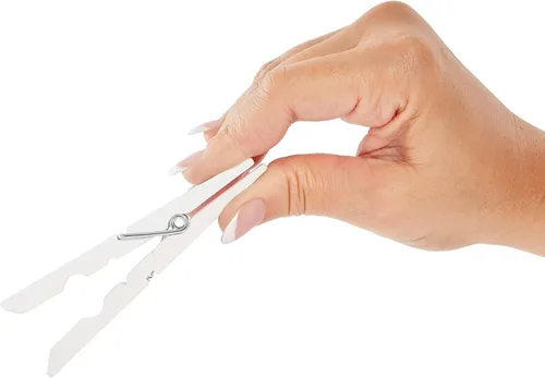 Miniatura 7 de Juvale Pinzas de madera para secar al aire libre y resistentes para la ropa, pinzas blancas para decoración del hogar y clips de fotos, proyectos
