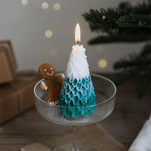 Miniatura 5 de Hoja colgante de árbol de Navidad vela molde de silicona yeso resina epoxi jabón molde de fondant pastel chocolate caramelo hornear molde