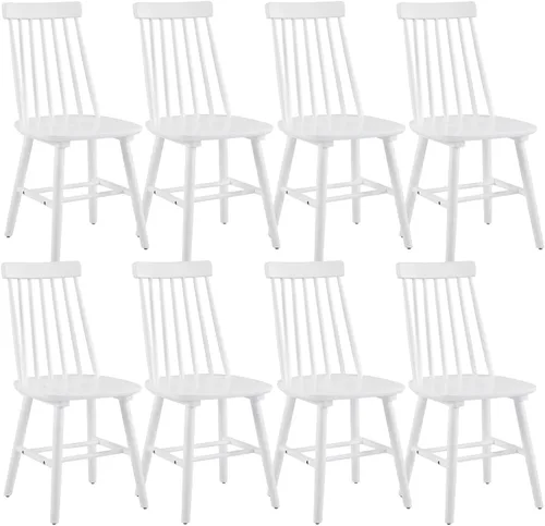 Miniatura 18 de Juego de 2 sillas de comedor negras, juego de 2 sillas de comedor de madera, sillas de comedor de madera, husillo lateral de granja, sillas Windsor