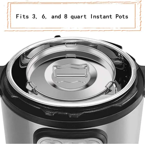 Miniatura 3 de Molde de flan de acero inoxidable 1.6QT para olla instantánea 6QT, Molde de plata para Flan Maker