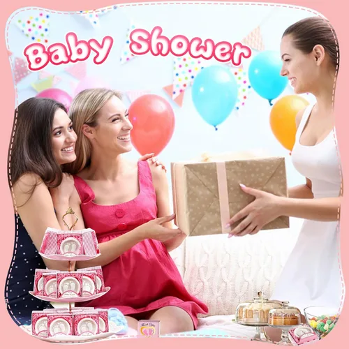 Miniatura 3 de AIXIANG Jabones para baby shower, hechos a mano, en caja de regalo rosa, regalos de jabón perfumado para pies de bebé, regalos y decoraciones