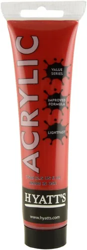 Miniatura 98 de Hyatt's Alizarine - Pintura acrílica carmesí Tubo de pintura acrílica de 2.5 fl oz de grado artístico Secado rápido y pintura no tóxica