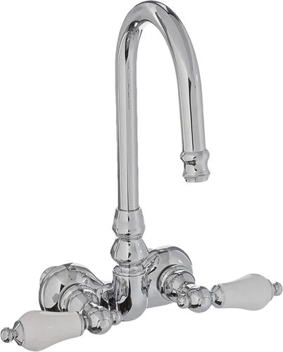 Miniatura 4 de Elements of Design DT0715AX - Llenador de bañera con patas de garra para montaje en pared, 4-3/4 pulgadas en alcance de boquilla, bronce aceitado
