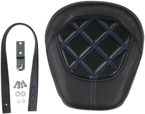 Miniatura 31 de TCT-MOTORPARTS Driver Rider - Almohadilla de respaldo para Harley Touring 2009-2023 Road King Street Road Electra Glide Ultra Black Stitching