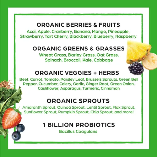 Miniatura 4 de Orgain Proteína vegana orgánica en polvo + mezcla de superalimentos en polvo de verduras orgánicas Orgain