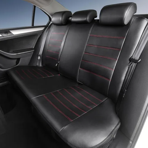 Miniatura 3 de TOYOUN Juego completo de fundas clásicas universales de cuero PU para asiento de automóvil, se ajustan a la mayoría de automóviles, camiones, SUV