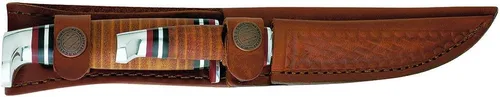 Miniatura 9 de Funda de piel pequeña para cuchillo de cazador