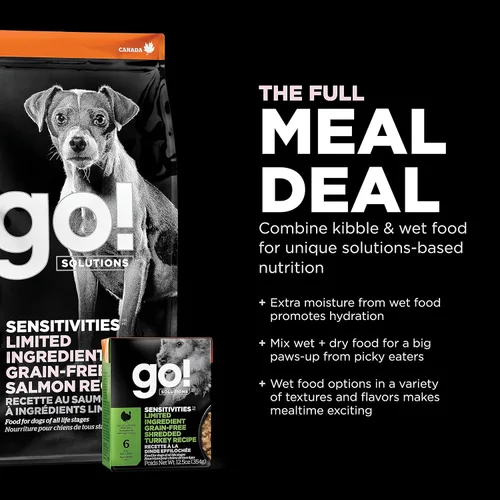 Miniatura 7 de Go! Solutions Sensitivities - Alimento seco para perros pequeños con ingredientes limitados, sin granos de salmón, croquetas pequeñas para razas