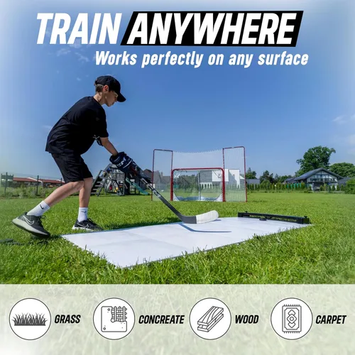 Miniatura 5 de Better Hockey Extreme Dryland Flooring Tiles - Synthetic Ice Panels for Hockey, Professional Quality Training Aid for Shooting, Passing and