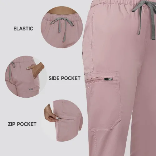 Miniatura 5 de niaahinn Scrub for Women Medical Scrub Sets - Conjunto de uniforme de lactancia y pantalones deportivos, traje dental