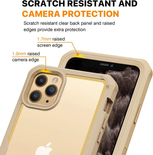 Miniatura 6 de CENHUFO Funda de privacidad para iPhone 11 Pro, funda de cuerpo completo con protector de pantalla de privacidad de vidrio templado 9H integrado