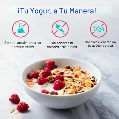 Miniatura 9 de Ultimate Probiotic Yogurt Maker XL, control de tiempo y temperatura ajustable, 50% más de capacidad con 12 frascos de yogur de 6 onzas, hace