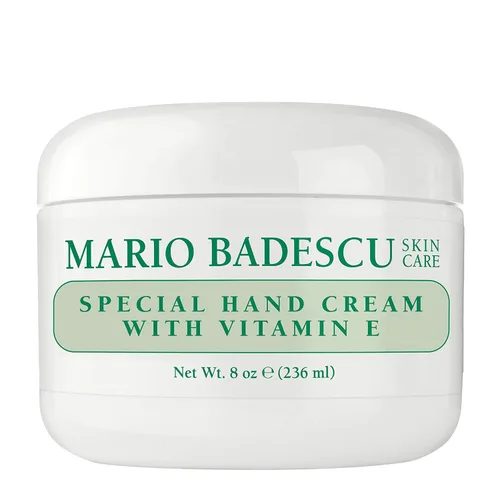 Mario Badescu Crema de manos con vitamina E para manos secas y agrietadas, hidratante, ligera y de rápida absorción, ideal para todo tipo de piel