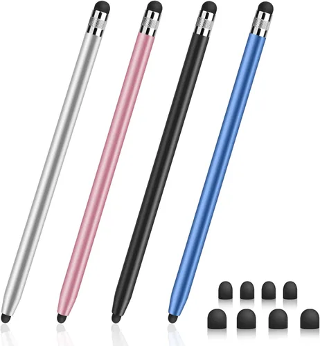 Digiroot - Lápiz capacitivo para pantalla táctil, 4 lápices capacitivos para iPad, alta sensibilidad y precisión, apto para iPhone/iPad Pro/tabletas