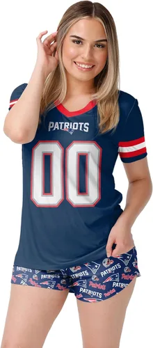 Miniatura 11 de FOCO NFL womens Nfl Team Logo Ladies Gameday Ready Jersey Pajama Set