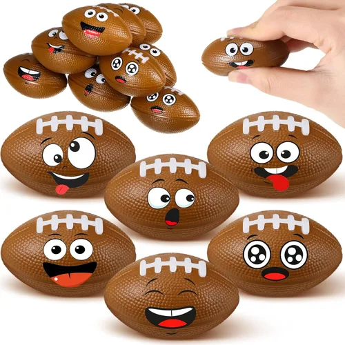 Miniatura 15 de Arrowbash 12 piezas de mini bolas de estrés con cara para niños, pelotas de espuma para apretar con cara divertida para niños y niñas, para aliviar