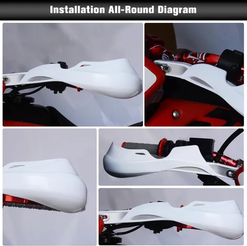 Miniatura 4 de JFG RACING Guardamanos para motocross, manillar de 7/8 pulgadas y 1 1/8 pulgadas, accesorios universales para CRF XR YZF XC KX 125 150 250 300 Ebike
