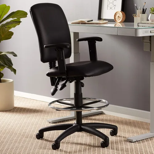 Miniatura 12 de Taburete multifunción Boss, de tela, Plástico Madera, Negro