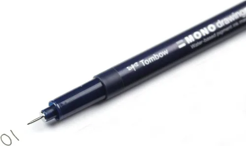 Miniatura 3 de Tombow Bolígrafo de dibujo mono, tamaño de punta 01, paquete de 12