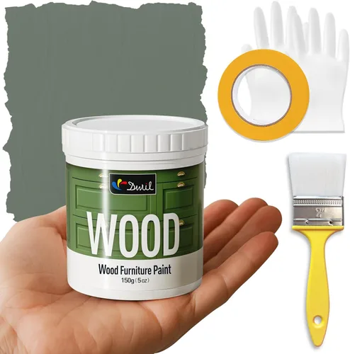 Miniatura 8 de DWIL Pintura para Muebles con Acabado Mate - Pintura para Madera de 16 Oz para Gabinetes, Puertas, Mesas y Cómodas Renovación - A Base de Agua, No