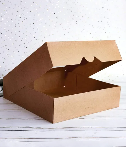 Miniatura 7 de CHERRY - Paquete de 15 cajas para pastelería marrón de 12 x 12 x 3 pulgadas con ventana de PVC para tartas y galletas, caja grande de papel kraft