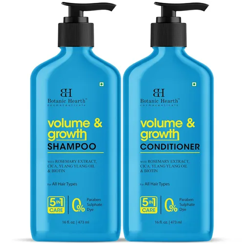 Miniatura 11 de Botanic Hearth Juego de champú y acondicionador para cabello rizado para cabello rizado Desenreda, define y mejora los rizos Con aceite