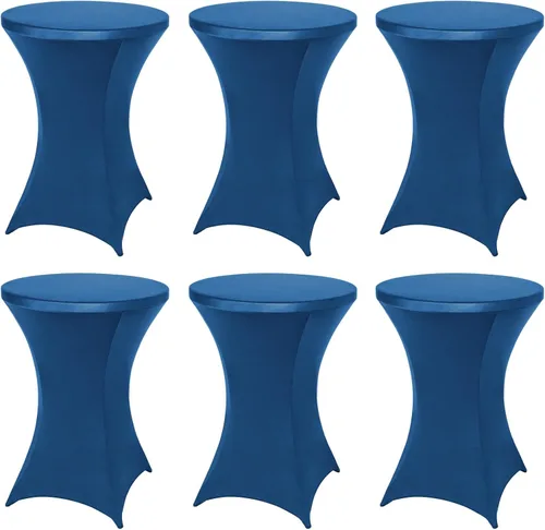 Miniatura 27 de FestiCorp Cubierta de Mesa de Spandex, Manteles Ajustados para Cóctel, Cubiertas de Mesa Redondas Elásticas Highboy para Fiesta, DJ, Bar, Boda, Rosa