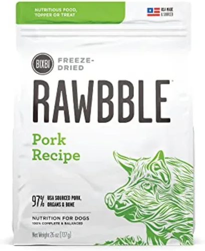 Miniatura 23 de BIXBI Rawbble - Alimento liofilizado para perros, receta de cordero, 26 onzas, 97% de carne y órganos, sin rellenos, comida cruda para perros apta