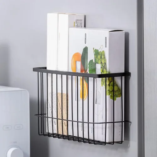 Miniatura 2 de Cabilock Cestas colgantes de alambre para almacenamiento de pared, cesta organizadora montada en la pared, cesta organizadora para baño, cocina